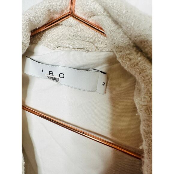 IRO Off-White Linen Blend Dropped Sleeves Oversized IIija Jacket size 42 - Picture 11 of 16